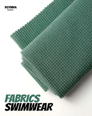 उच्च खिंचाव बनावट वाले 95% जैविक कपास और उच्च रंग स्थिरता के लिए 5% स्पैन्डेक्स के साथ स्विमिंग कपड़े