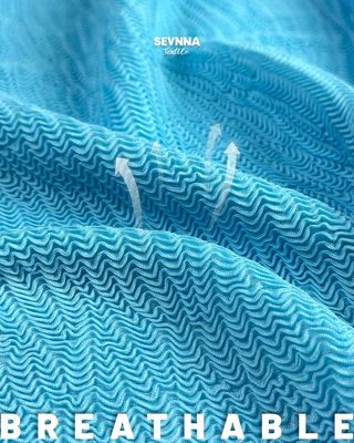 270gsm रिसाइकल्ड पॉलिएस्टर डबल निट फ़ैब्रिक जिसमें स्पैन्डेक्स है