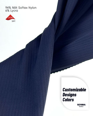 स्ट्रेच लाइक्रा फ़ैब्रिक 94% नायलॉन 6% लाइक्रा 240gsm क्विक ड्राई