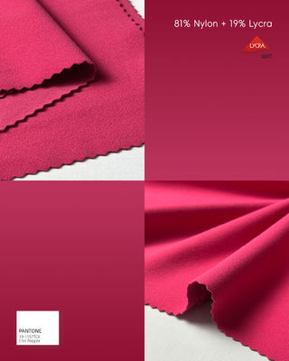 हल्का स्ट्रेच लाइक्रा फ़ैब्रिक 81 नायलॉन 19 लाइक्रा 215gsm