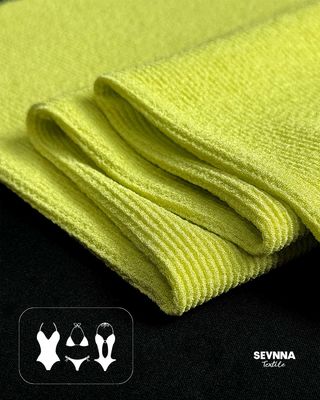 प्रीमियम स्पोर्ट ब्रा फैब्रिक 180 सेमी चौड़ाई 285 ग्राम वजन और 93% पुनर्नवीनीकरण पॉलिएस्टर + 7% स्पांडेक्स उच्च प्रदर्शन जिम ब्रा सामग्री के लिए