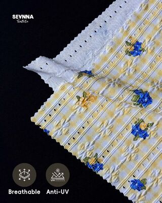 High Chlorine Resistance Textured Swim Fabric with 92% Recycled Nylon + 8% Spandex and 215gsm Weight for Durable Swimwear