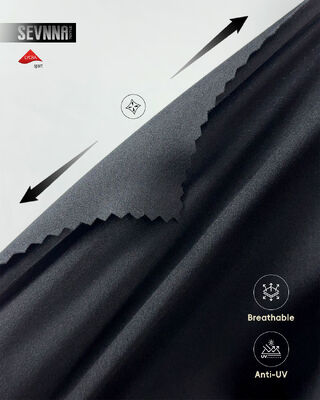 अच्छी सांस लेने की क्षमता स्ट्रेच लाइक्रा कपड़े सक्रिय वस्त्र और योग पैंट के लिए नमी विकिंग और उच्च लोच के साथ