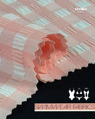 क्लोरीन प्रतिरोधी इको फ्रेंडली स्विमवियर फैब्रिक जिसमें दो तरफा इलास्टिक और त्वरित सुखाने के गुण हैं