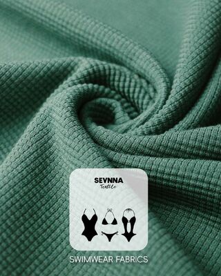 उच्च खिंचाव बनावट वाले 95% जैविक कपास और उच्च रंग स्थिरता के लिए 5% स्पैन्डेक्स के साथ स्विमिंग कपड़े