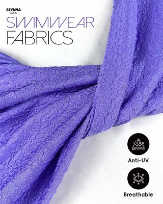 86% पुनर्नवीनीकरण नायलॉन UPF 50+ 245gsm उच्च प्रदर्शन तैराकी और एथलेटिक परिधान के लिए बनावट तैराकी कपड़े