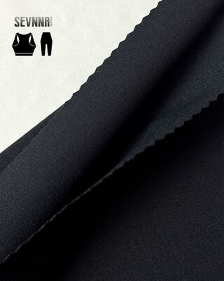 260 ग्राम योग पहनें फैब्रिक स्ट्रेचिंग एंटी गंध और एक्टिववियर के लिए पुनर्नवीनीकरण पॉलिएस्टर स्पैन्डेक्स के साथ