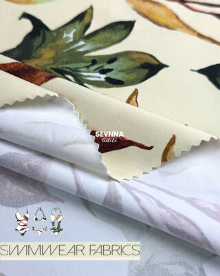 86% नायलॉन 14% स्पैन्डेक्स पुनर्नवीनीकरण स्विमवियर कपड़े 205gsm पर्यावरण के अनुकूल स्विमवियर संग्रह के लिए यूनिसेक्स टिकाऊ स्विमवियर सामग्री