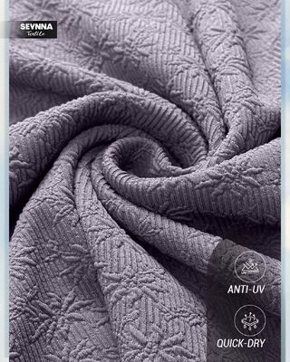 320gsm UPF 50+ बनावट वाला स्विम फैब्रिक उच्च क्लोरीन प्रतिरोध के साथ टिकाऊ स्विमवियर के लिए