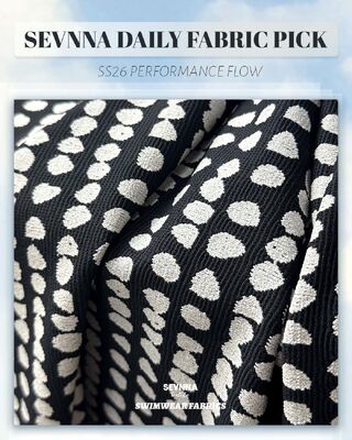 Breathable Recycled Swimwear Fabric with 370gsm Weight and 135cm Width for Sustainable Swimwear
