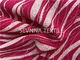 गुलाबी ज़ेबरा प्रिंटिंग अति सूक्ष्म फाइबर योग पहनें कपड़ा सादा रंगे