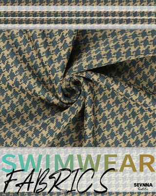 उच्च प्रदर्शन वाले स्विमवियर के लिए 370gsm वजन और 135cm चौड़ाई वाला त्वरित सुखाने वाला बनावट वाला स्विम फैब्रिक