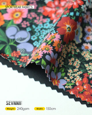 साइकिलिंग परिधान के लिए 45% पॉलिएस्टर + 35% नायलॉन + 20% स्पैन्डेक्स और 240 जीएसएम वजन वाला वाटर रेपेलेन्ट बाइकिंग फैब्रिक