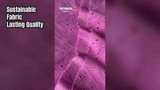 पर्यावरण-अनुकूल पुनर्नवीनीकरण पॉलिएस्टर फैब्रिक पर्यावरण पर ध्यान केंद्रित करने वाले टिकाऊ फैशन ब्रांडों के लिए डिज़ाइन किया गया है