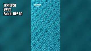 उच्च क्लोरीन प्रतिरोध के साथ बनावट वाला स्विम फैब्रिक और टिकाऊ स्विम के लिए 93% पुनर्नवीनीकरण नायलॉन